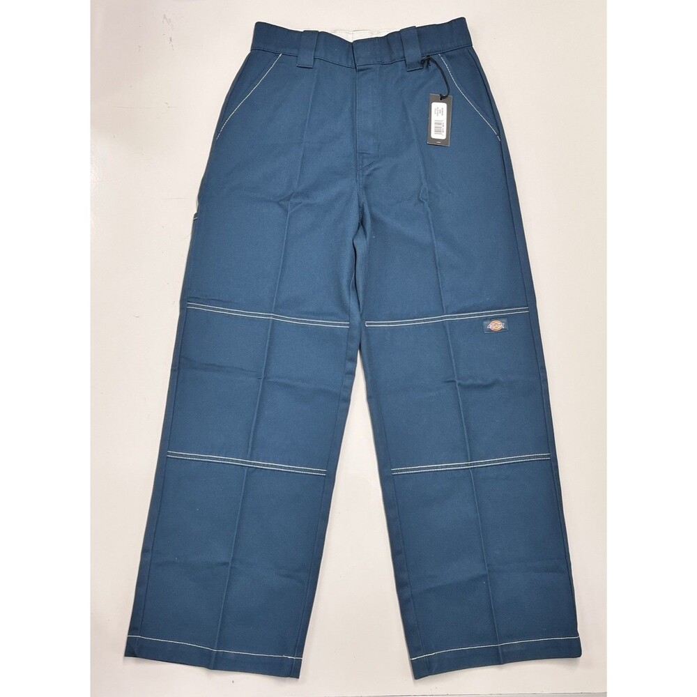 Dickies FPR12 Women’s Double Knee Wide Leg Canvas Work Pants Size 6R Teal NWT
